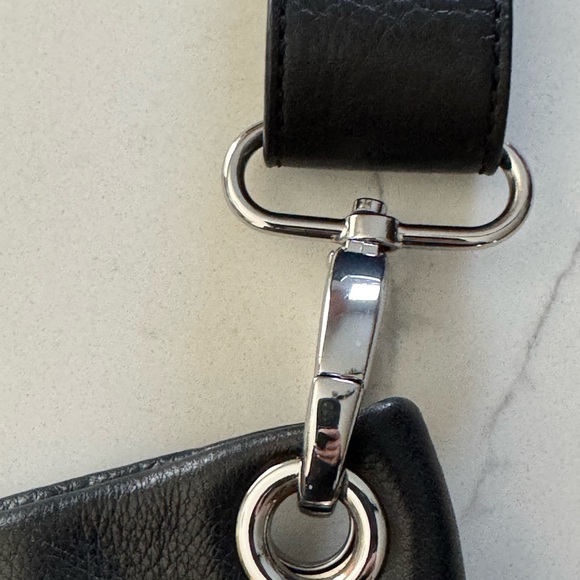 Black Genuine Leather crossbody purse (new w/o tags) - Picture 8 of 10